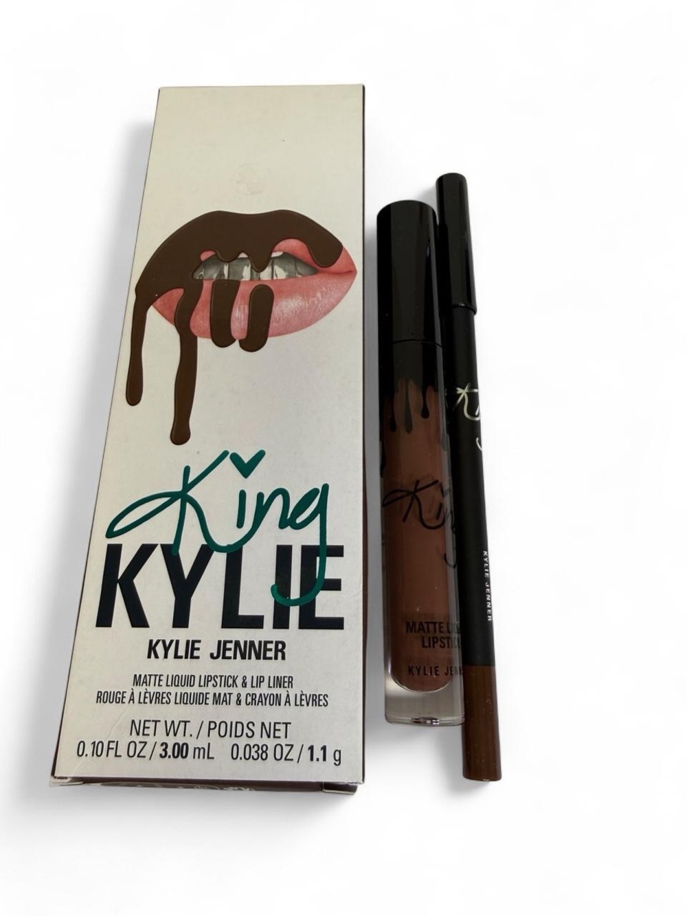Kylie Jenner King Kylie Matte Liquid Lipstick & LipLiner-NIB